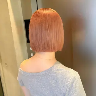 ショート カラー 柔め透明感血色カラー 暖色/レイヤー/ゆいのヘアスタイル
