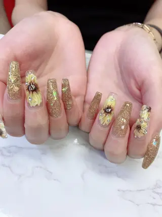 ロング JNA認定講師🌸 RIEのネイルデザイン