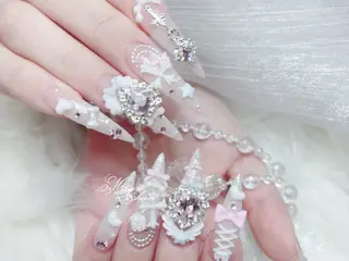 ネイル MoMoA Nail ネイル長さ出し専門店のネイルデザイン
