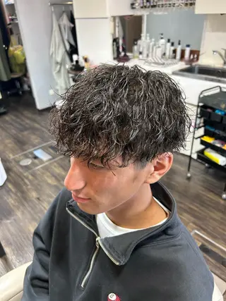パーマ メンズ メンズパーマ募集中/ 栄/大場和哉のヘアスタイル