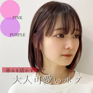 ミディアム カラー 苅北 泰輔のヘアスタイル