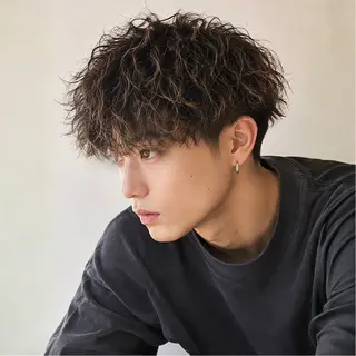 ミディアム メンズ特化🦚 片山/銀座/有楽町のヘアスタイル