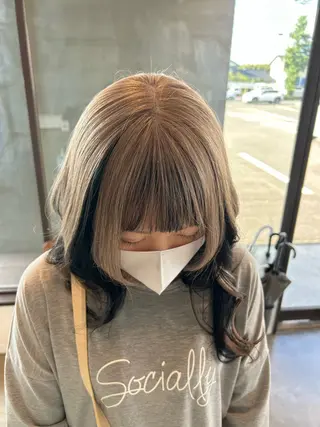 ロング カラー くろだ まみのヘアスタイル