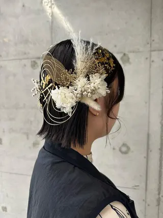 ミディアム ヘアアレンジ はやしほのか| マンツーマン美容師のヘアスタイル