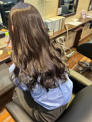 ロング カラー 🐱髪質改善/カット モデル あずさ🐱のヘアスタイル