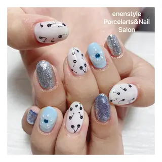 ミディアム 🐾enen style 🐾のネイルデザイン