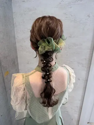 ヘアアレンジ はやしほのか| ヘアセット×カラーのヘアスタイル