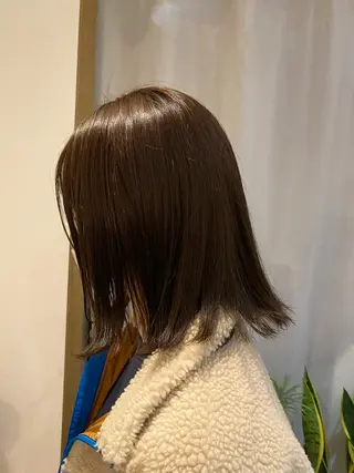 ミディアム カラー ヘアアレンジ マツエク・マツパ アイブロウ shoji༄ mikuのヘアスタイル