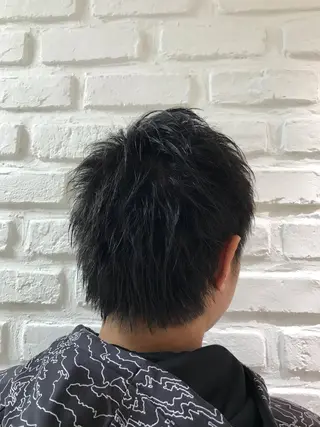 ショート メンズ 【暖色カラー特化】 中山由梨のヘアスタイル