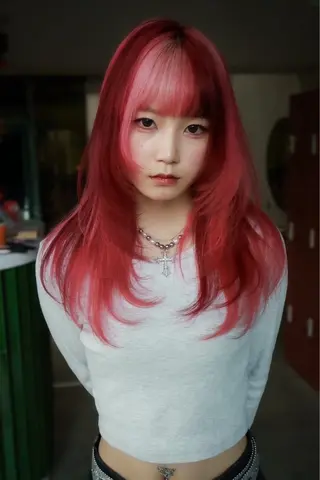 ロング カラー 梅田デザインカラー 🌈🏆ヒノキのヘアスタイル