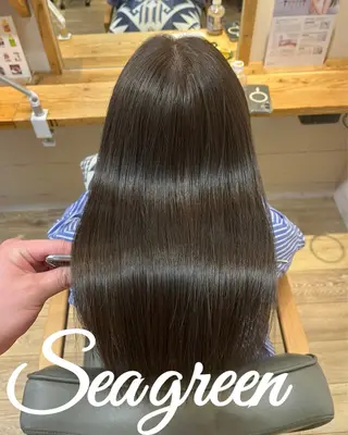 セミロング カラー 髪質改善 高橋 勇樹のヘアスタイル