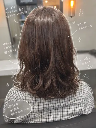 パーマ HANADA / 透明感カラー/駅近のヘアスタイル