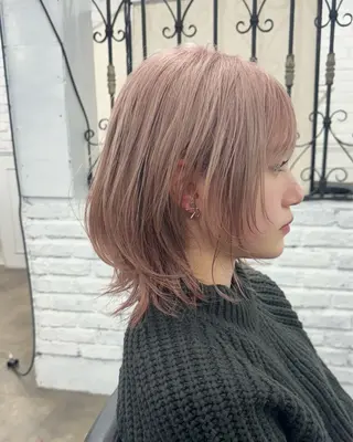 ミディアム 札幌ブリーチカラー/ ダブルカラー/ドイのヘアスタイル