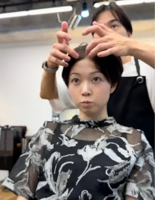 ショート SNS撮影用 髪質改善モデル募集のヘアスタイル