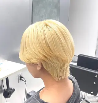 ショート カラー メンズ ʜᴀʀᴜᴋᴀ♱メンズ ウルフ/ブリーチのヘアスタイル