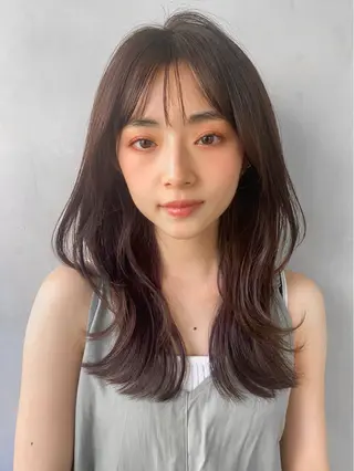 セミロング 勝河 怜楊のヘアスタイル