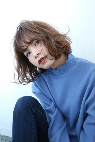 ミディアム カラー 🍊新宿南口🍊 ERINAのヘアスタイル