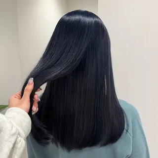 ロング カラー ‎‎りな‪🪽カット /縮毛/透明感カラーのヘアスタイル