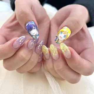 セミロング 池袋痛ネイル Nok. 渡辺のネイルデザイン