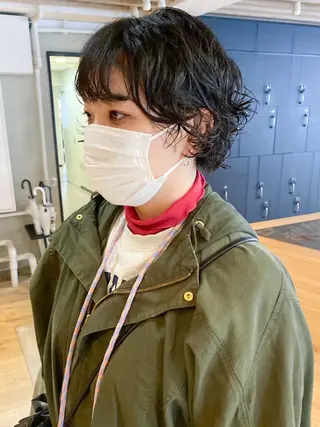 ショート パーマ カラー ヘアアレンジ ITbyALBUM 中野店のヘアスタイル