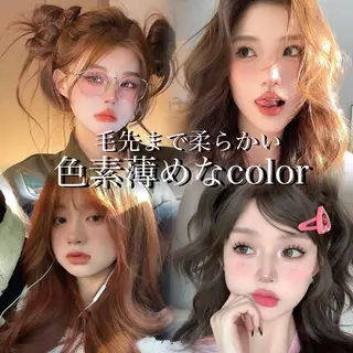ロング 韓国✖️網紅🖤 パーマYURIYAのヘアスタイル