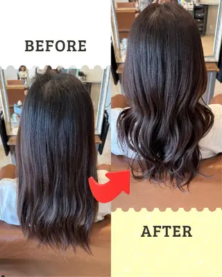 カラー 沖本 あやののヘアスタイル