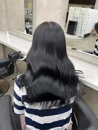 ロング カット💜モデル募集 アカデミー札幌のヘアスタイル