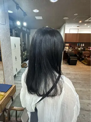 セミロング カラー なぎは/似合わせ・ ナチュラルカラーのヘアスタイル