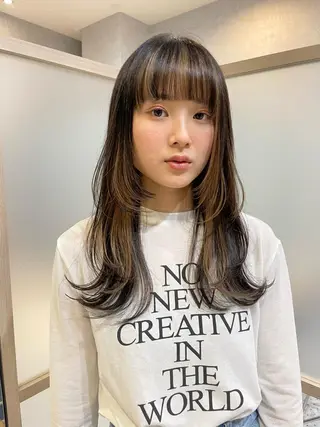 ロング カラー ヘアアレンジ NANA/trend style🕊🍑のヘアスタイル