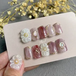 ネイル モチの良さ◉ フィルインネイル♡のネイルデザイン