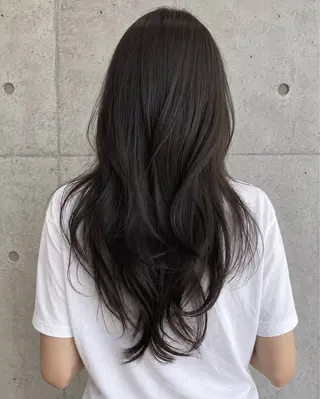 セミロング カラー ヘアアレンジ 🌫️大人韓国ヘア 🌫️naoyaのヘアスタイル