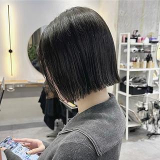 ミディアム ユウミ/大阪梅田/ ショートモデル募集のヘアスタイル