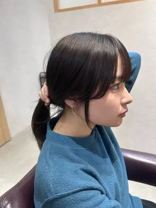 セミロング Mao 🎀bob 赤み撃退🌿艶カラーのヘアスタイル