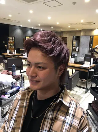 ミディアム カラー パーマ ヘアアレンジ メンズ キッズ ネイル マツエク・マツパ EnBlesS西宮 マンツーマン神道有基のヘアスタイル