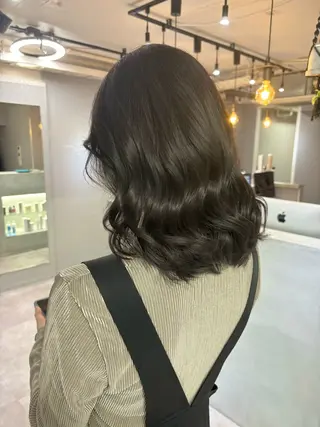 ミディアム きよはらちさき🍑 柔らかカラー🌱🫧のヘアスタイル