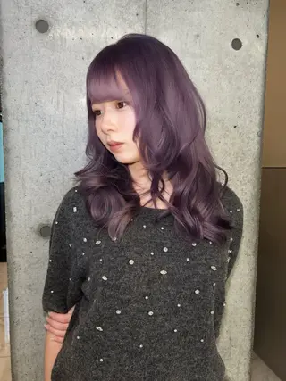カラー ️💜akari💜 ハイトーン/レイヤーのヘアスタイル