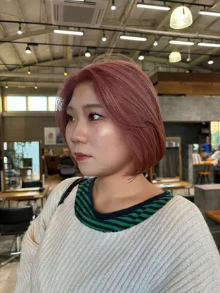 ショート カラー ヘアアレンジ 押切 響　のヘアスタイル