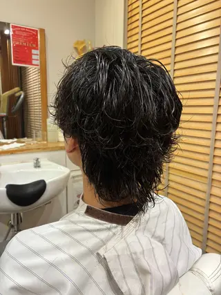 パーマ メンズ 友永 風歌のヘアスタイル