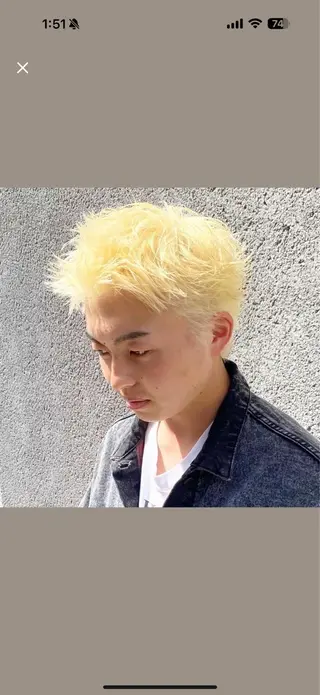 カラー メンズ 長谷川 慈英のヘアスタイル