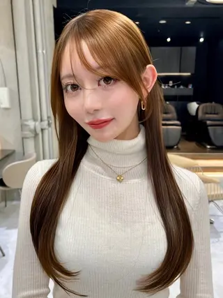 ロング 🫧ハッシュレイヤー ×髪質改善🫧清野のヘアスタイル