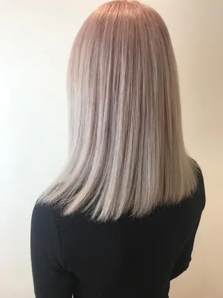 セミロング カラー インナーエクステ渋谷 🦋KAJIのヘアスタイル