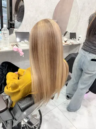 ロング カラー 🌺ハイトーン🌺 矢葺 なぎさ🌺🌺のヘアスタイル