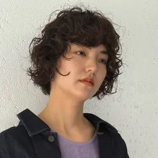 ショート パーマ レディースパーマ/ 合田 有一朗のヘアスタイル