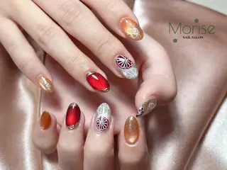 ネイル MoriseNail Jr研修💜イシダのネイルデザイン