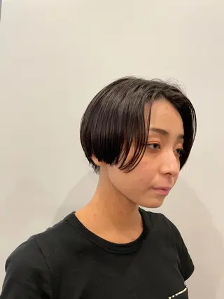 ショート やまさきえりこ ニュアンスパーマのヘアスタイル