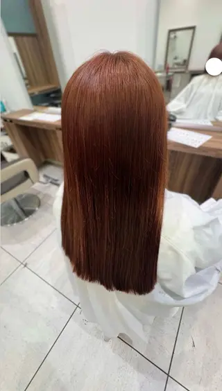 セミロング カラー 薮押 いづみのヘアスタイル