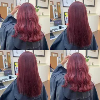ロング カラー 色落ちまで可愛い🧚 心斎橋hikaruのヘアスタイル