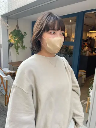 ショート パーマ やまさきえりこ ニュアンスパーマのヘアスタイル
