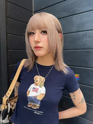ミディアム カラー JUURI- Shionのヘアスタイル