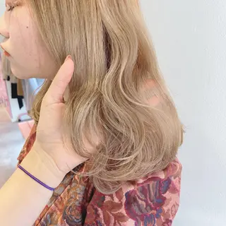 セミロング カラー 天神レイヤーカット No.1💖マユカのヘアスタイル